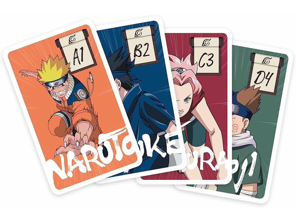 Naruto mazzo di carte per bambini Shuffle 3 in 1 Fournier 10037630