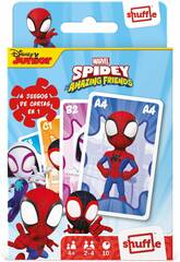 Spidey And His Amazing Friends Mazzo di carte per bambini Shuffle 4 en 1 Fournier 10034850