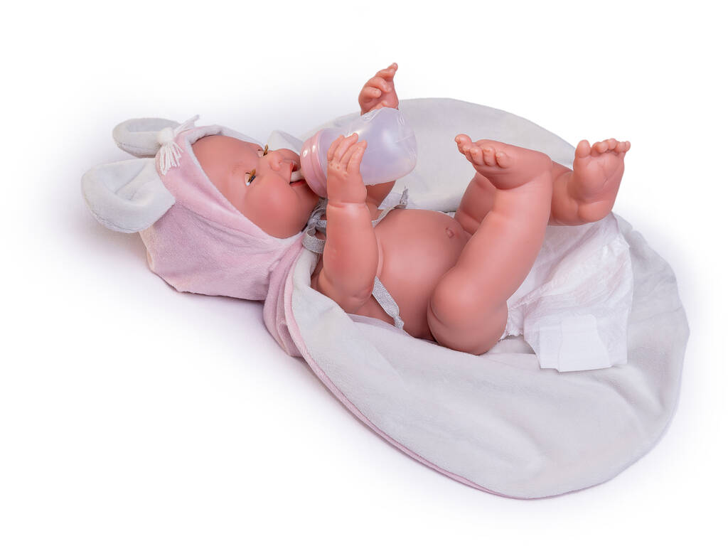 Bambola neonata Mia con pipì Topolina 42 cm di Antonio Juan 50392