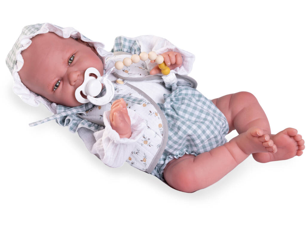 Süße wiedergeborene Carla-Puppe mit Kapuze, 42 cm. Anthony John 80321