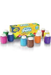 10 Témperas Lavables Colores Surtidos de Crayola 54-1207G