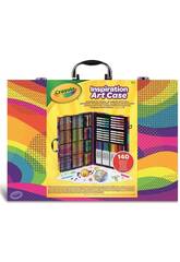 Regenbogen-Knstlerkoffer 140 Crayola-Teile 04-1054