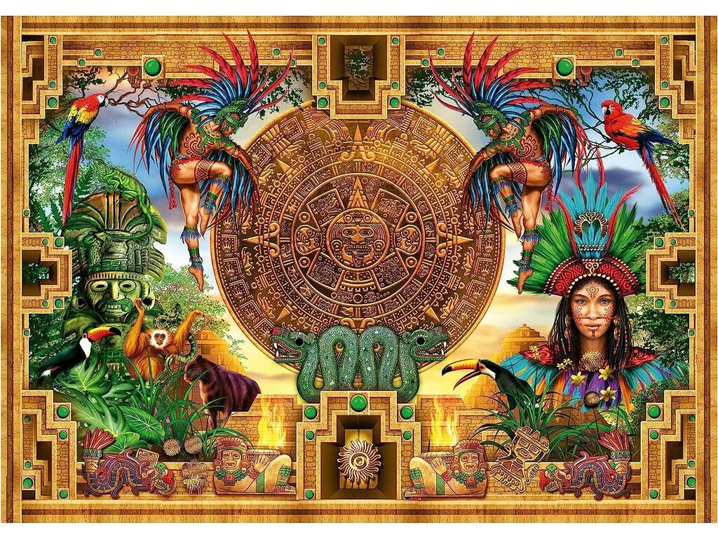 Quebra-cabeça 2000 Montagem Azteca Maya Educa 19565