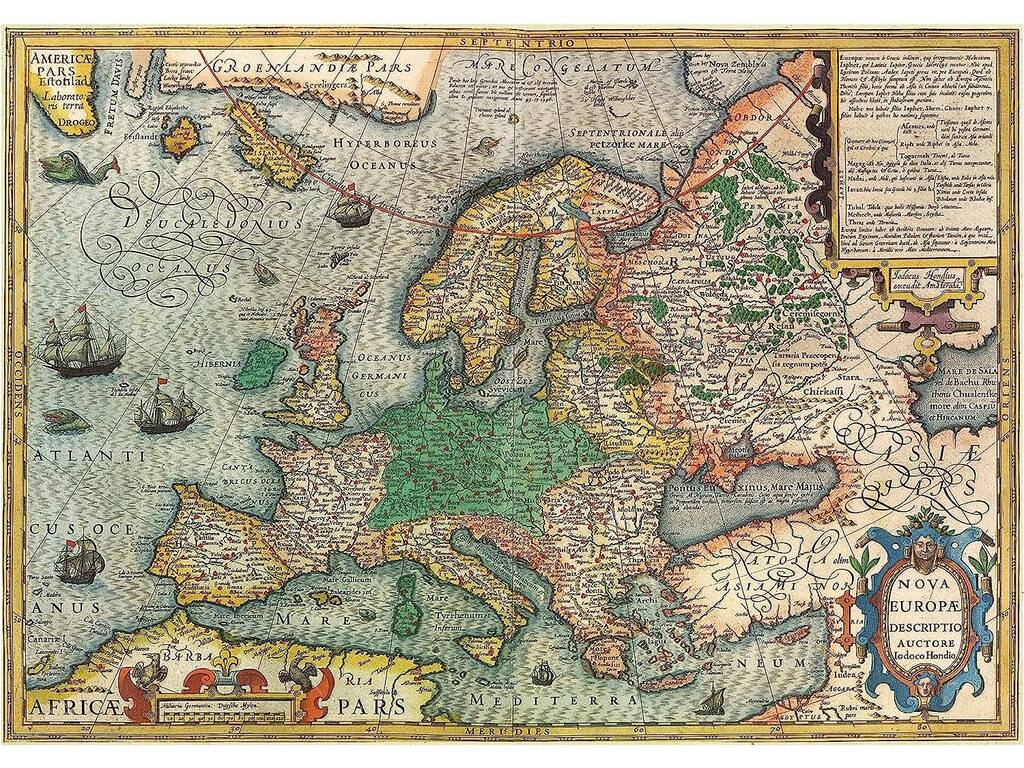 Quebra-cabeça 1000 Mapa De Europa de Educa 19624