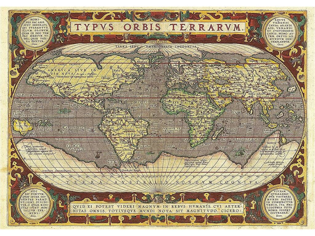 Puzzle 2000 Mappa del mondo di Educa 19620