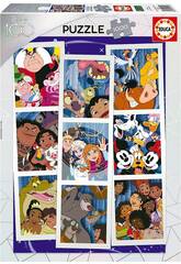 Quebra-cabeça 1000 Collage Disney 100 Aniversário Educa 19575