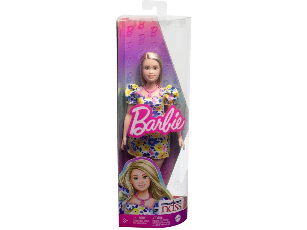 Barbie Fashionista Boneca Vestido Flores Síndrome de Down Mattel HJT05
