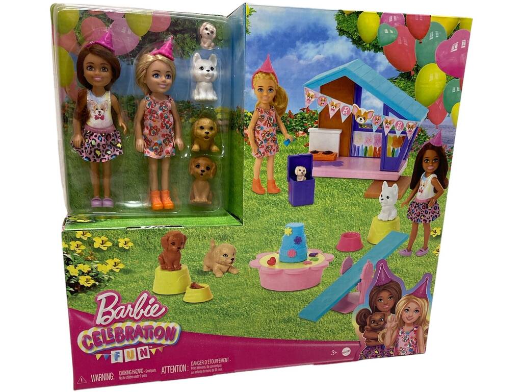 Barbie Chelsea Fiesta De Perritos de Mattel HJY88