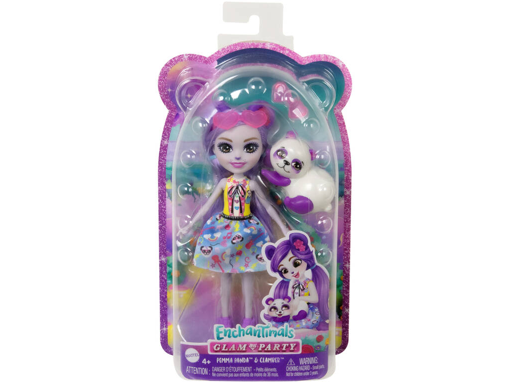 Poupée Panda violet Enchantimals de Mattel HNT58