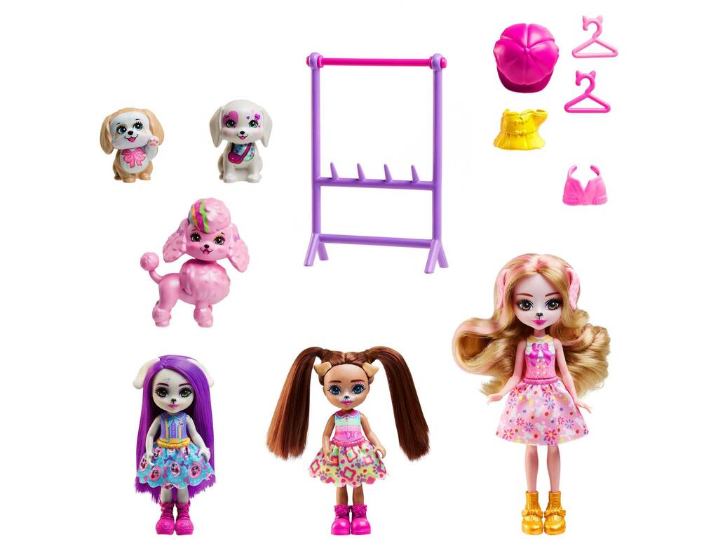 Enchantimals Super Pack Mattel Dog Family NHV26