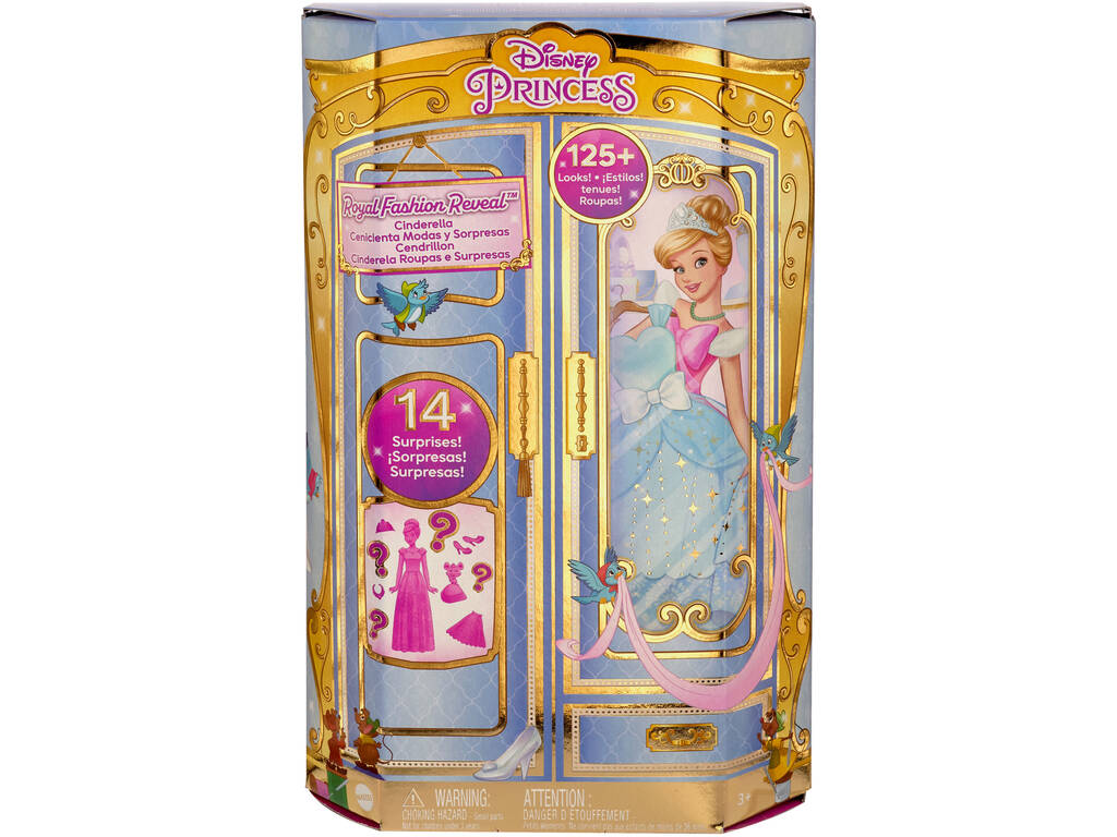 Princesas Disney Muñeca Royal Fashion Reveal Cenicienta Mattel HMK53