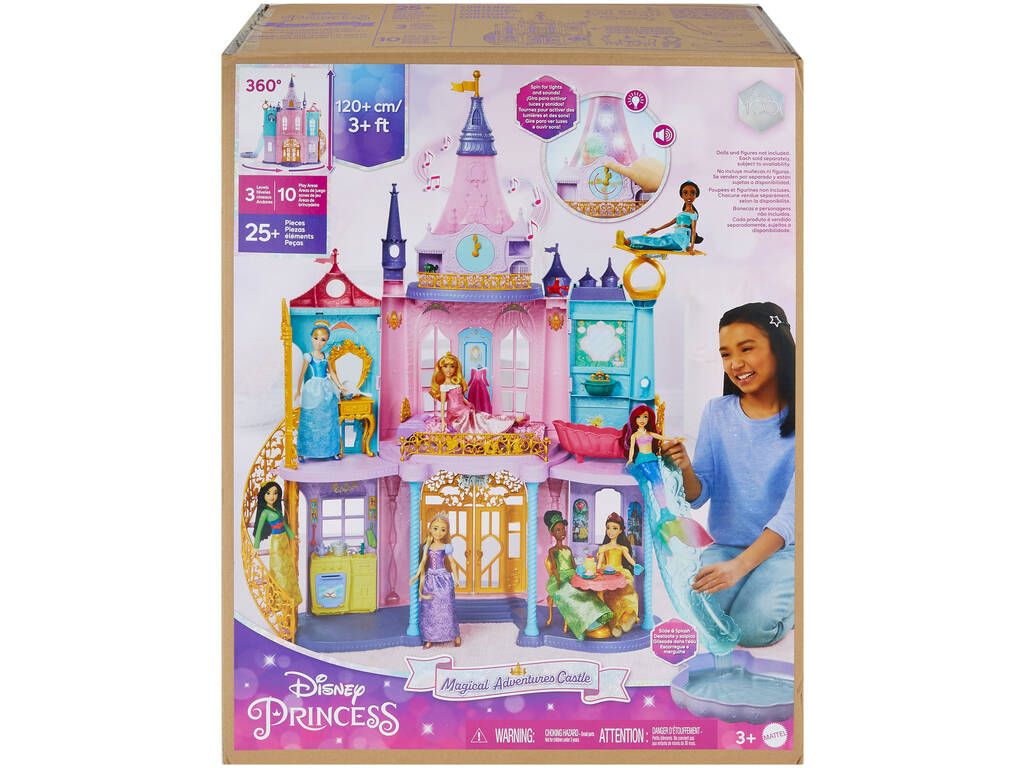 Disney-Prinzessinnen-Schloss Magische Abenteuer Mattel HLW29