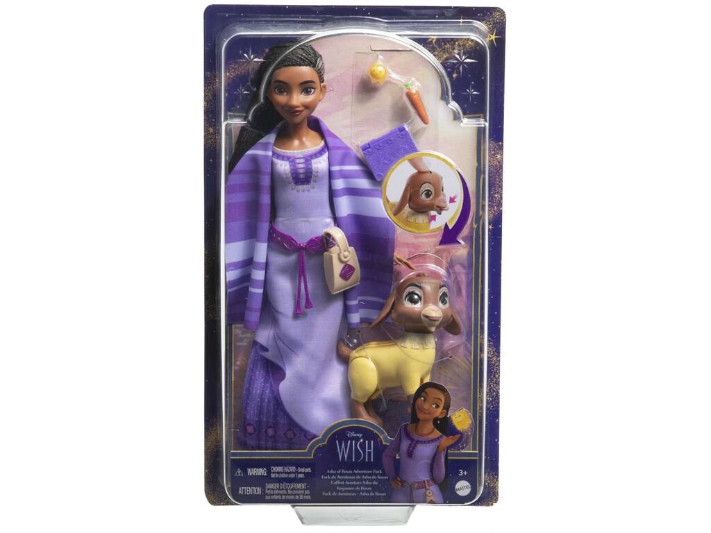 Poupée Disney Wish Asha avec accessoires Mattel HPX25