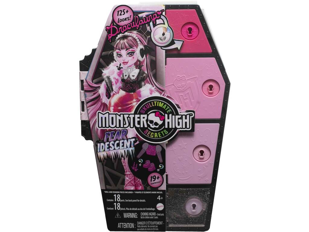 Monster High Skulltimate Secrets Draculaura Fear Idescent Doll Mattel HNF73