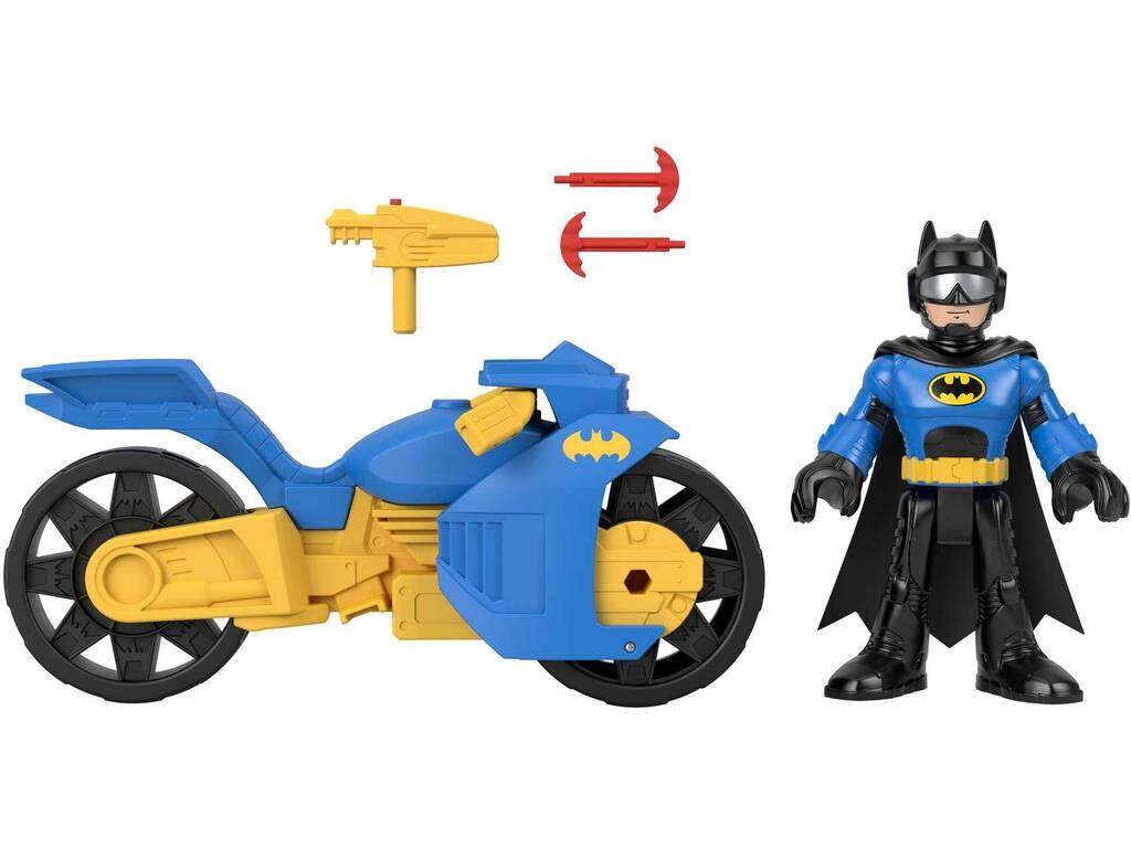 Imaginext XL DC Super Friends Batman et Batcycle Mattel HNM