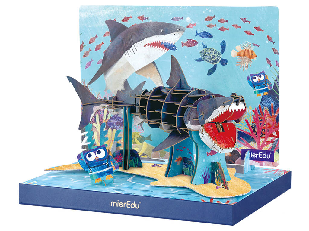 Puzzle 3D Eco Tubarão Branco Mier Edu ME4221