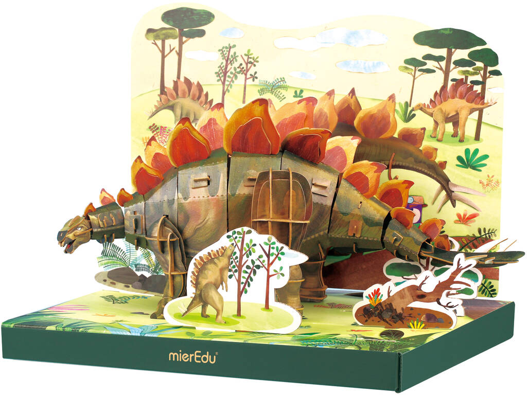 Puzzle 3D Eco Stegosaurus Mier Edu ME4243