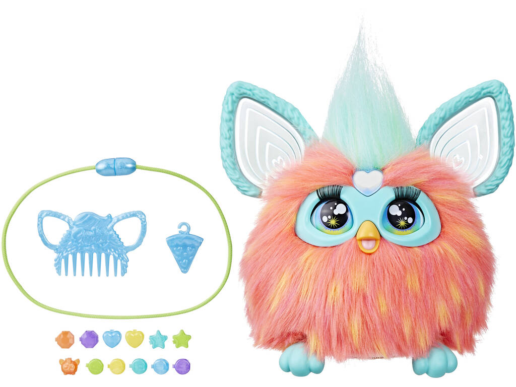 Furby Peluche interactivo Farbe Koralle Hasbro F6744105