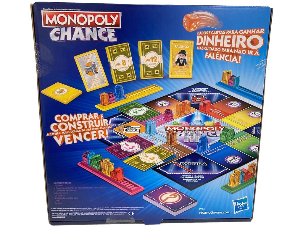 Monopoly Chance in portoghese Hasbro F8555190