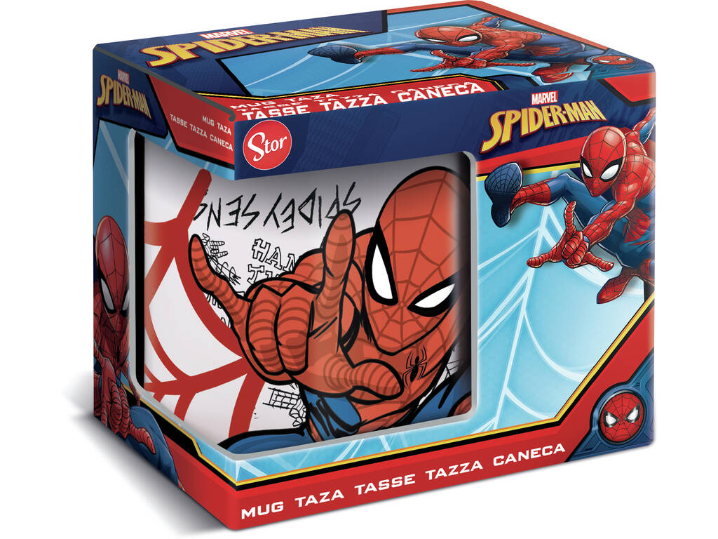 Spiderman - - Taza Original Blanca - 330 ml - Regalo Original