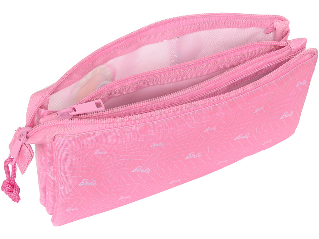 Trousse à crayons Triple Barbie Girl Safta 812310744