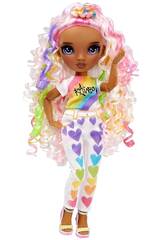 Poupée aux yeux violets Rainbow High Colour & Create MGA 594147