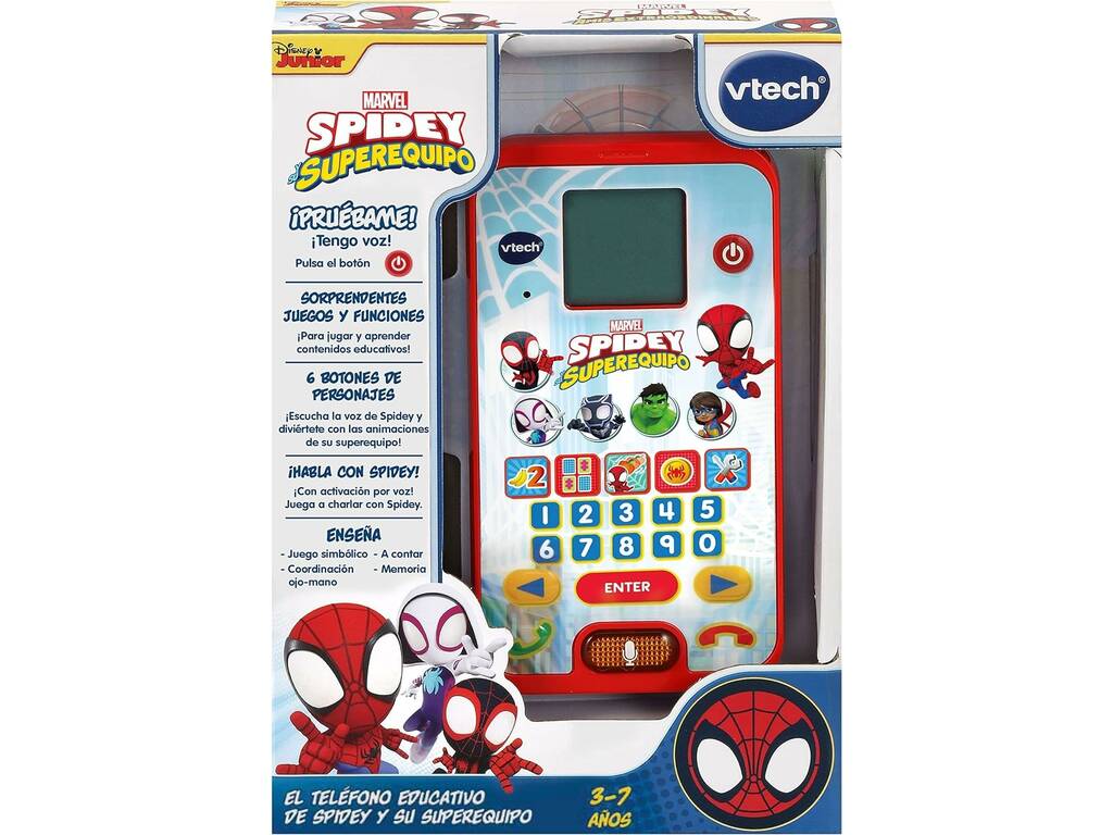 Spiderman El Teléfono Educativo De Spidey Vtech 80-554422
