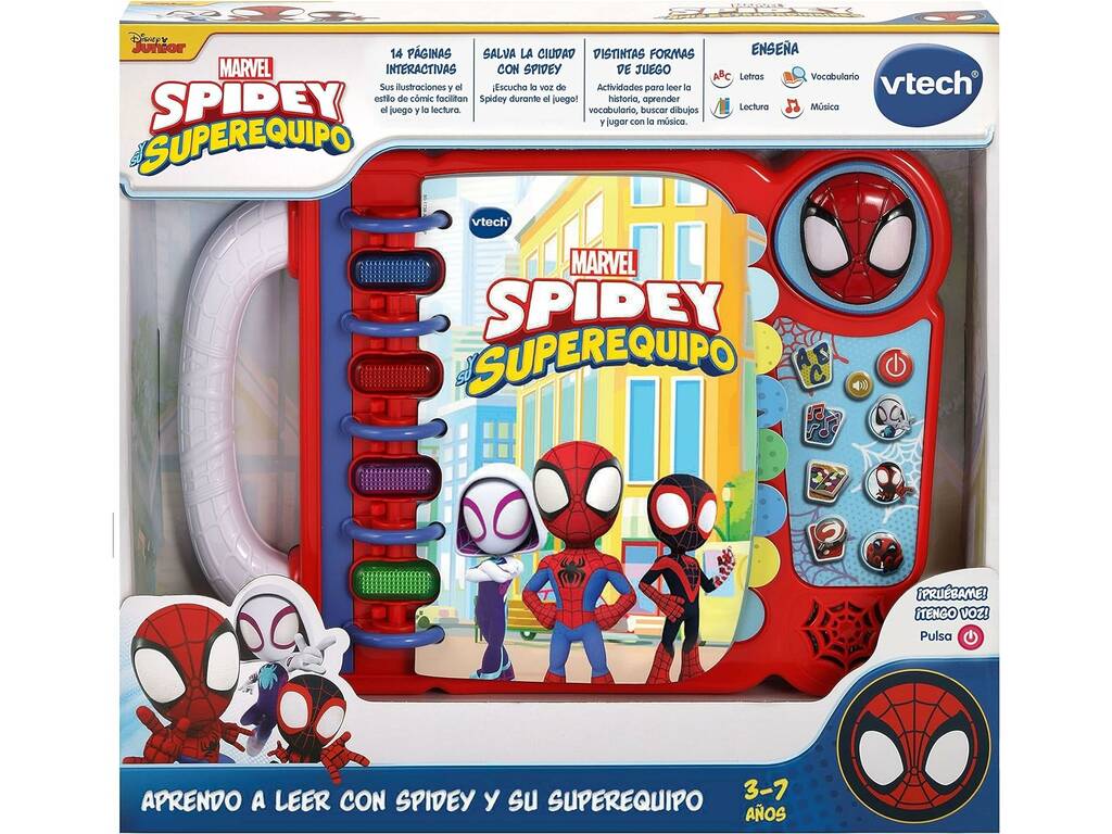 Spiderman Aprendo a Leer Con Spidey y Su Superequipo Vtech 80-552322