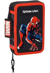 Plumier Doble Spiderman Hero 28 Piezas Safta 412343854