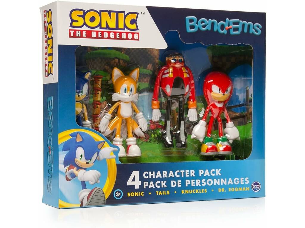 Sonic Bendems Pack 4 Figuren Toy Partner 55085