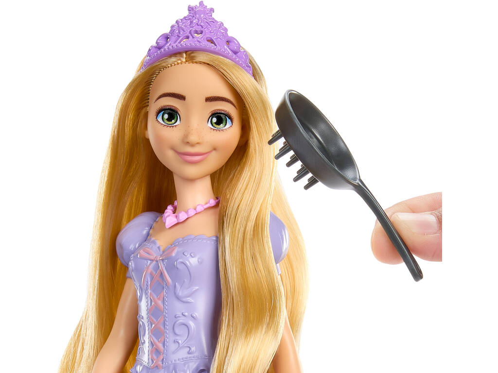 Princesas Disney Boneca Rapunzel com Banho de Mattel HLX28
