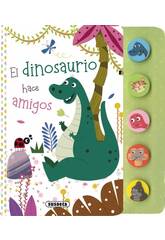 Primi suoni degli animali Libro Il dinosauro fa amicizia Susaeta S3578002