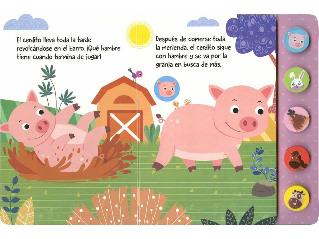 Erstes Buch mit Tiergeräuschen Das kleine Schweinchen macht Freunde Susaeta S3578003