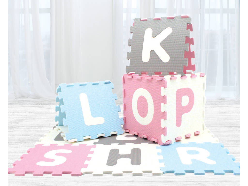 Eva Pink Puzzle-Buchstaben für Babys, 26 Teile