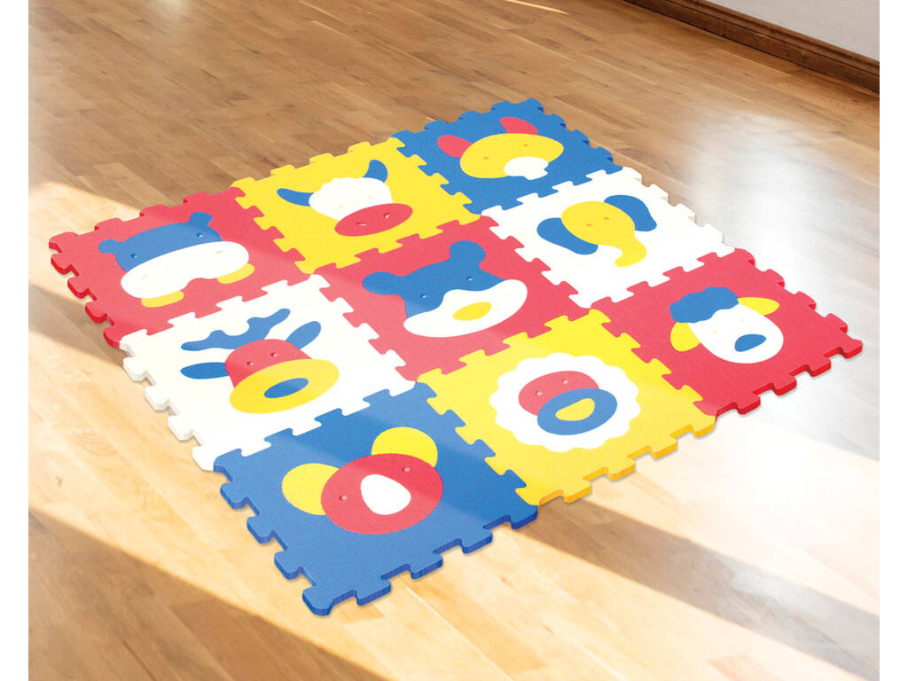 Acheter Puzzle Eva Animaux et couleurs pour bébés 9 pièces - Juguetilandia