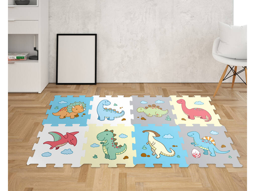Puzzle Eva Dinosaures pour bébés 8 pièces