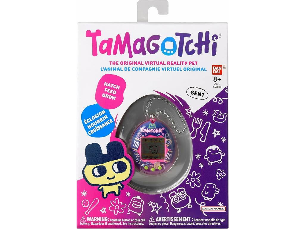 Tamagotchi Original Bandai – Animale Domestico Virtuale Con Logo Giapponese, Multicolore