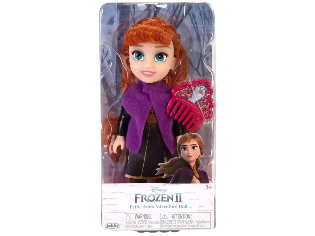 Disney Frozen Muñeca Pequeña Anna 15 cm. con Peine Jakks 21715