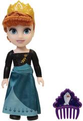 Disney Frozen Poupe Anna 15 cm. avec couronne et peigne Jakks 21715