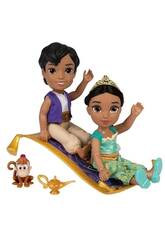 Princesas Disney Playset Aladdn e Jasmine Jakks 228004