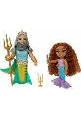 Disney-Prinzessinnen-Set Die kleine Meerjungfrau und Triton Jakks 22736
