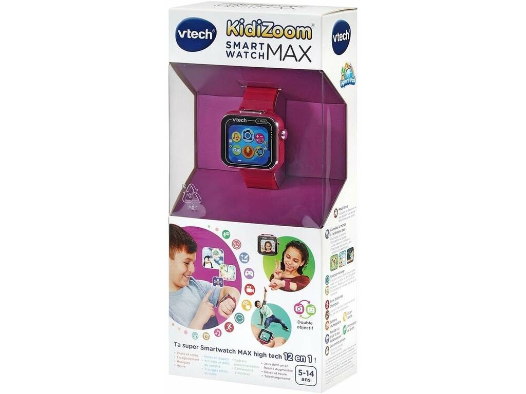Kidizoom Smart Watch Max Raspberry Vtech 531617