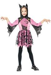 Murcielago Modisches Kostüm mit Kapuze für Mädchen, Größe M