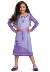 Costume bambina Disney Wish Asha Classico 5-6 Anni Liragram 159719L-EU