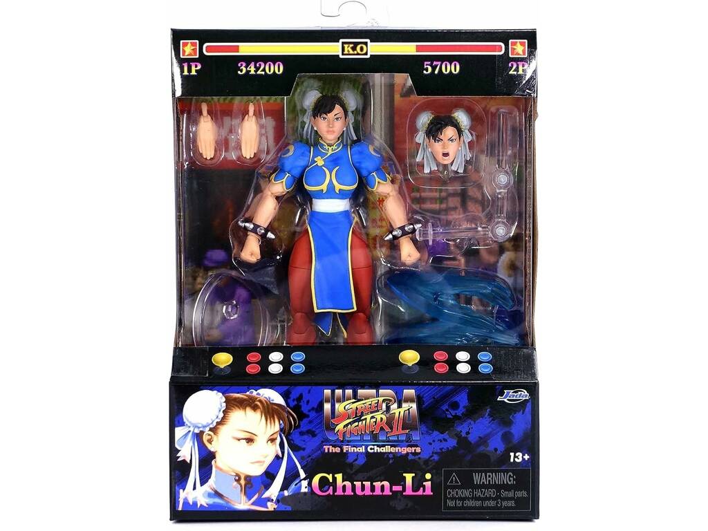 Street Fighter II Ultra Figura Chun-Li Jada 253252026