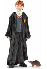 Harry Potter Figura Ron Weasley e Scabbers Schleich 42634