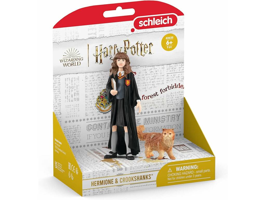 Figurine Harry Potter Hermione Granger et Crookshanks Schleich 42635
