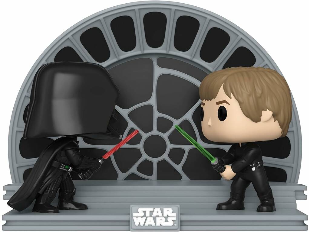Funko Pop Star Wars Luke Skywalker gegen Darth Vader mit schwingendem Kopf Funko 70743