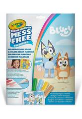 Bluey Farben ohne Flecken von Crayola mit Schablonen und 4 Markern