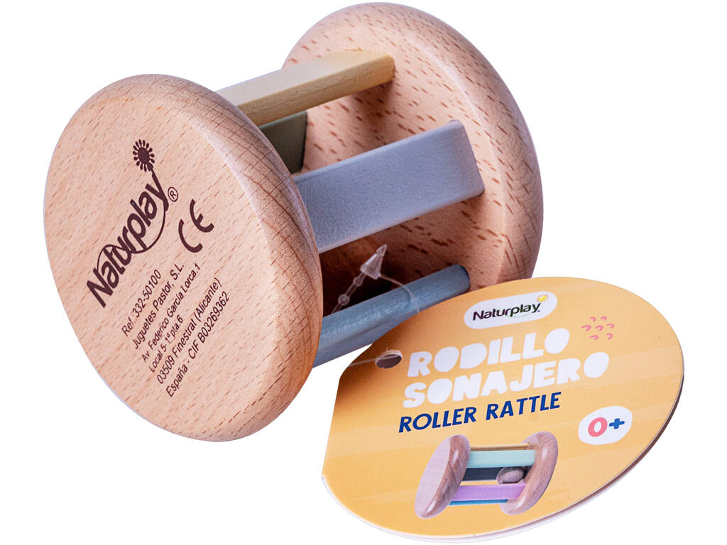 Rattle Roller Roue en bois